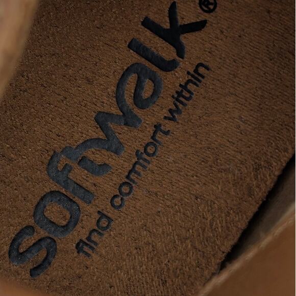 Softwalk Reade Fringe Detail Ankle Boots Women's Cognac Size US8M EU39 - Picture 10 of 13